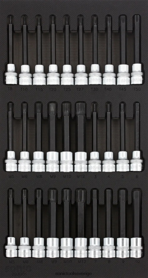 Sonic bitssockelsats 3/8" sfs 1/3 30-st N2VNX794 pålitlig