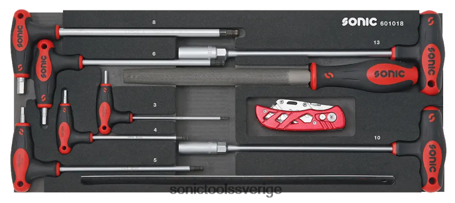 Sonic kombinationsset för verktygslåda 4730414 10st N2VNX196 pålitlig