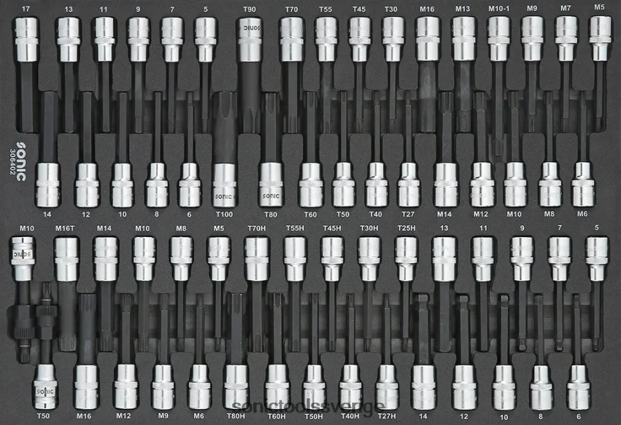 Sonic bitssockelset 1/2" sfs 64-st N2VNX222 klassisk