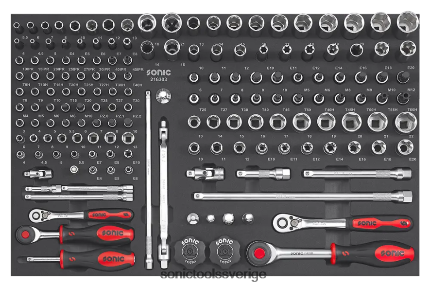 Sonic eva 163st 1/4"&3/8" set N2VNX853 praktisk