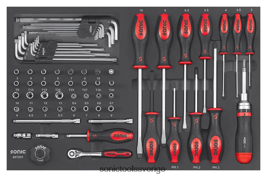 Sonic eva 70st 1/4" skruvmejselsats(er) N2VNX862 pålitlig
