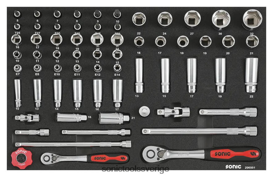 Sonic kombinationsset 3/8" & 1/2" sfs 65-st N2VNX850 pålitlig