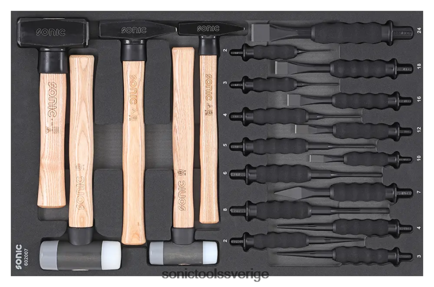 Sonic mejsel & hammarsats sfs 20-st N2VNX231 praktisk