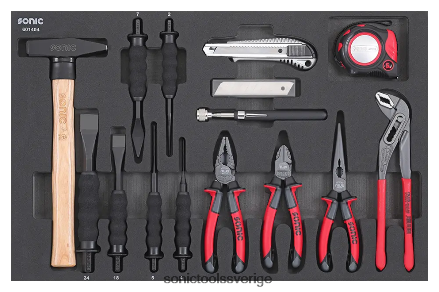 Sonic tång mejsel och hammarsats sfs 14-st N2VNX874 pålitlig