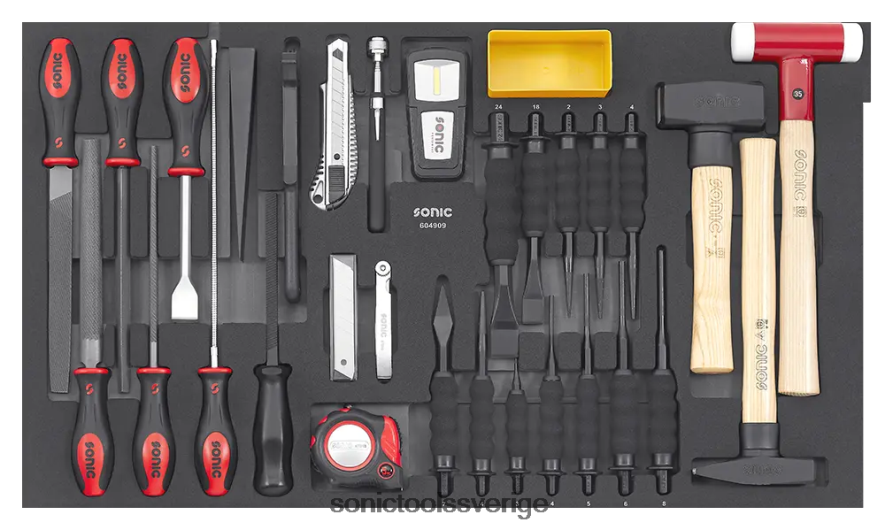 Sonic ejumbo 49 st mejsel & hammare & verktygssats (utan 5 st) N2VNX246 klassisk