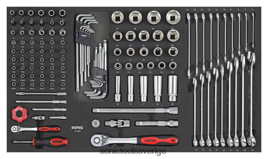 Sonic hylsa 1/4" 1/2" och skiftnyckel sfs 130-st N2VNX914 pålitlig