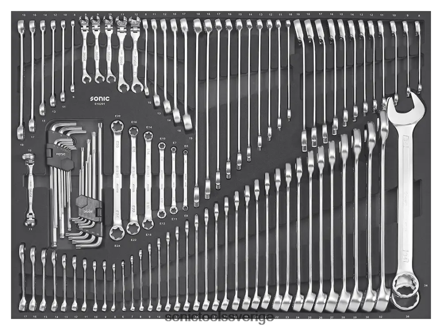 Sonic 102 st skiftnyckelset N2VNX251 praktisk