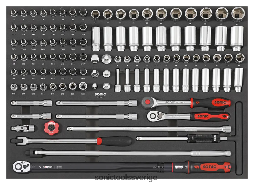 Sonic kombinationsset 1/2" sfs 115st (heavy duty) N2VNX258 klassisk