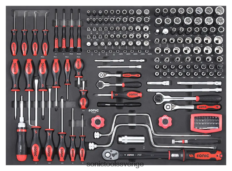 Sonic kombinationsset 1/4" & 3/8" sfs 194st (flyg) N2VNX256 pålitlig