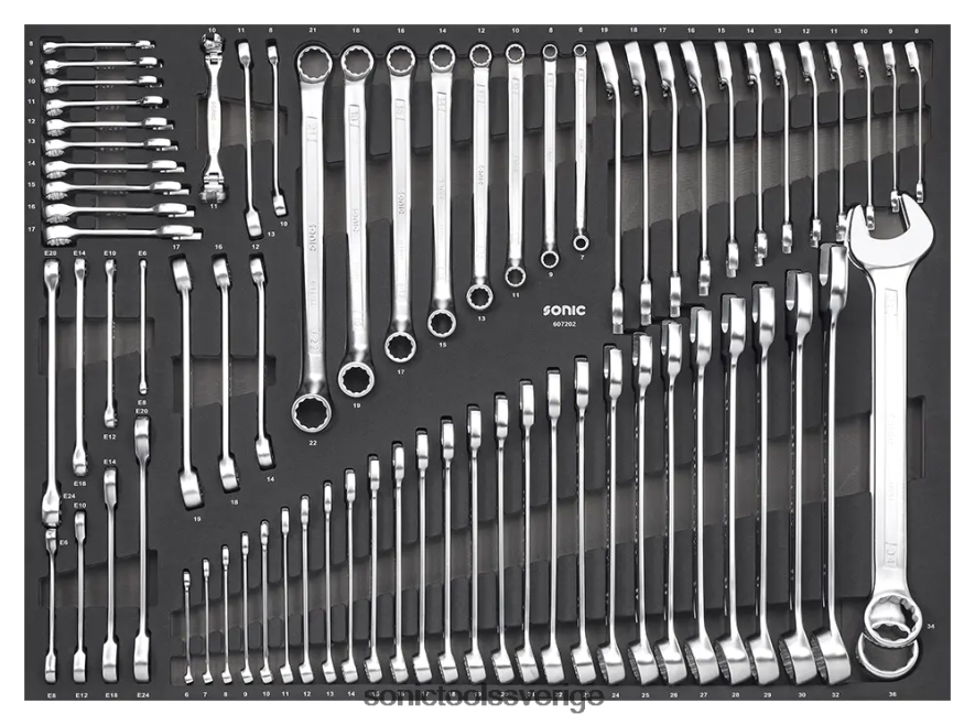 Sonic skiftnyckelset sfs 72-st N2VNX932 klassisk