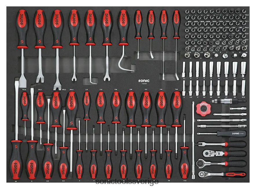 Sonic skruvmejsel & 1/4" bitsockelset sfs141-st N2VNX926 pålitlig