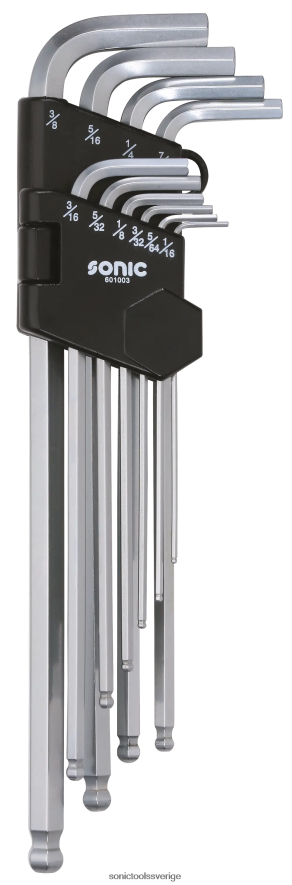 Sonic sexkantnyckel extra lång set (sae) 10-st N2VNX354 klassisk