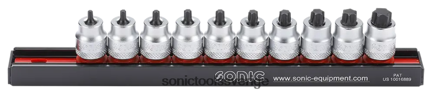 Sonic 10 st 3/8" stjärnbits med låg hylsa satt på skena N2VNX321 senast