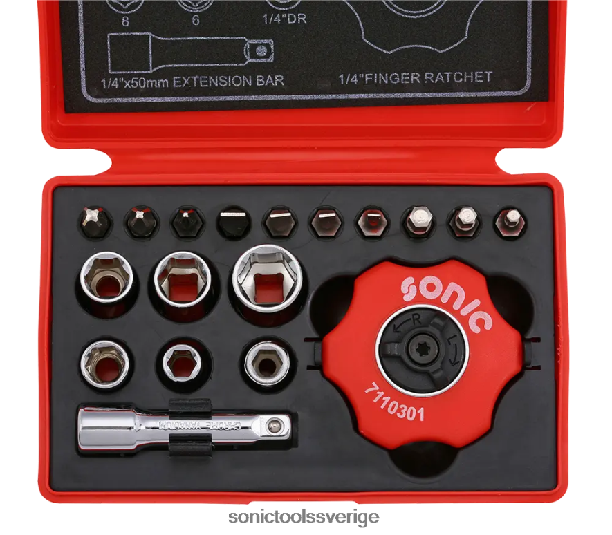Sonic skivspärrset 1/4" 19-st N2VNX330 klassisk