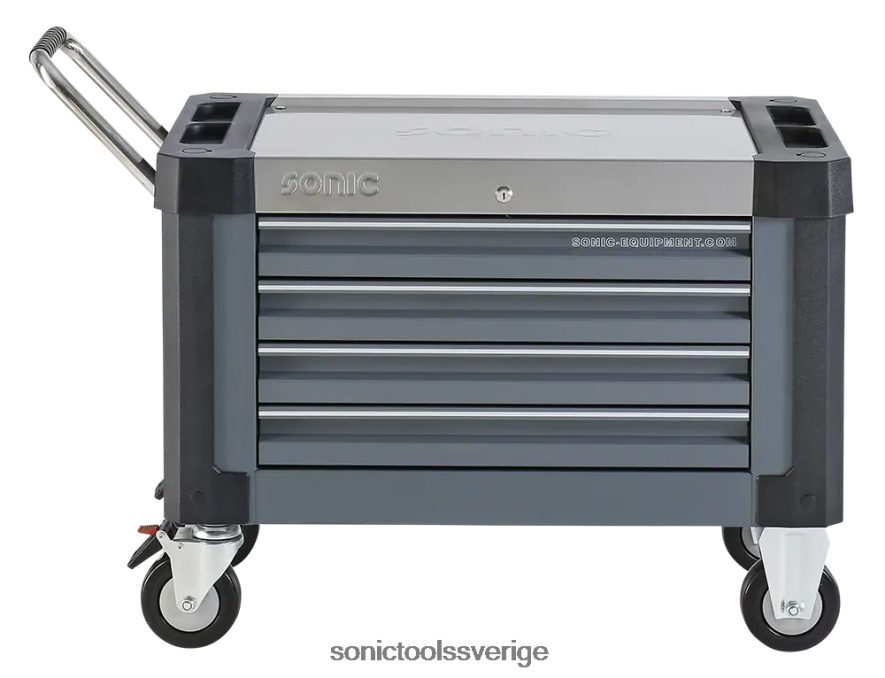 Sonic tom topbox vagn s9 4 lådor mörkgrå (ral7011) N2VNX182 klassisk