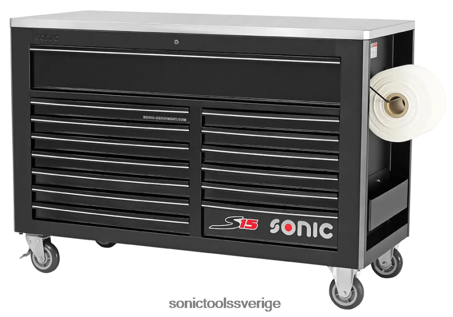 Sonic tom verktygslåda s15 14 lådor svart N2VNX50 klassisk