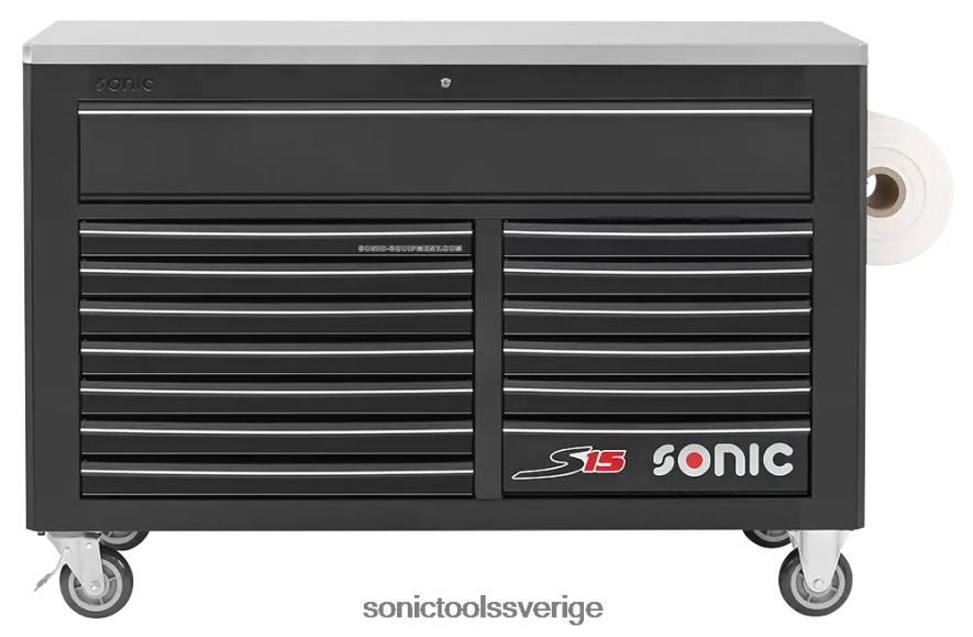 Sonic tom verktygslåda s15 14 lådor svart N2VNX50 klassisk
