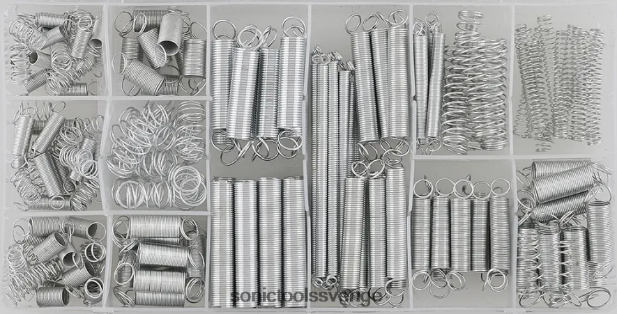 Sonic sortiment av drag- och tryckfjädrar 200st N2VNX460 pålitlig