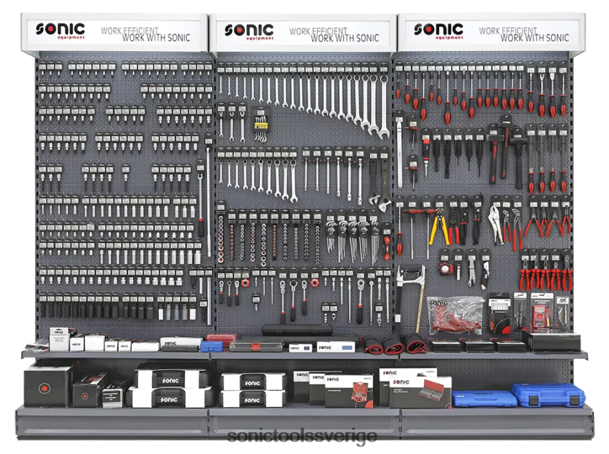 Sonic väggdisplay 3 meter med 374 föremål (endast verktyg) N2VNX449 senast