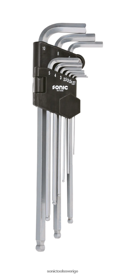 Sonic sexkantskula extra lång nyckelset 10-st N2VNX986 pålitlig