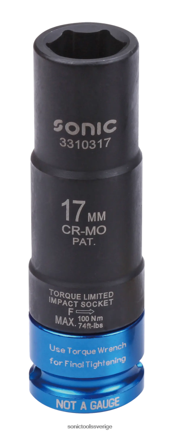 Sonic vridmoment slaghylsa 1/2" 17mm N2VNX2081 praktisk