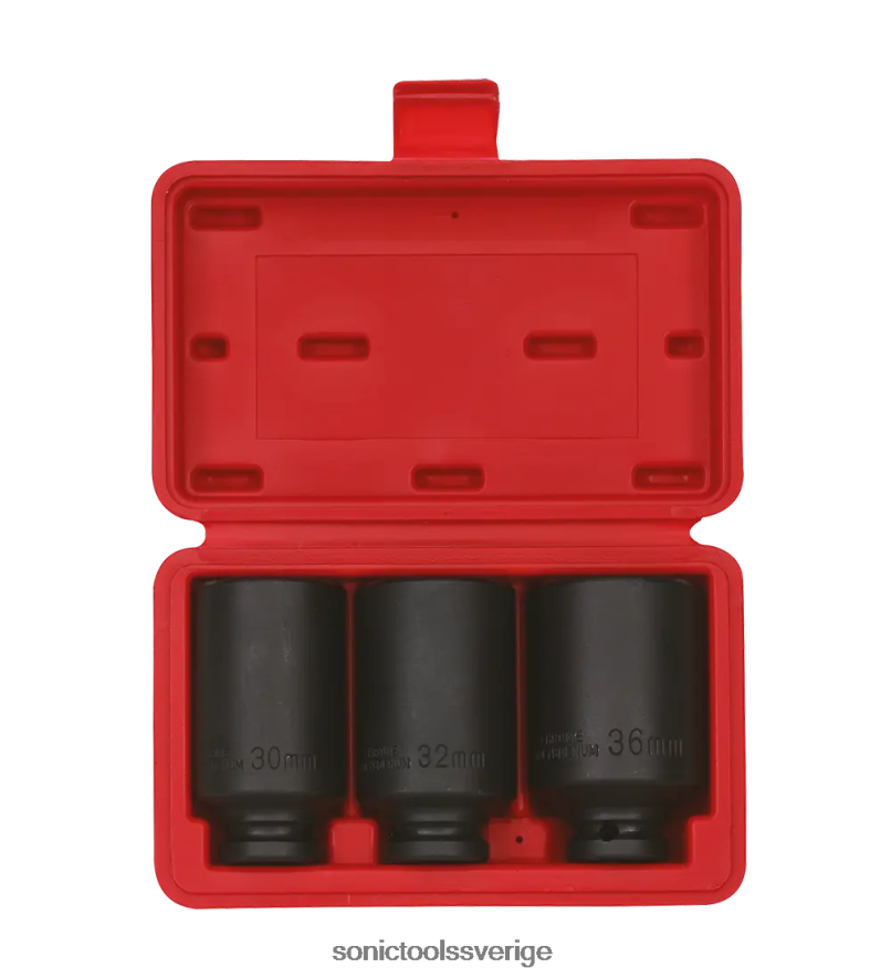 Sonic navmutter slaghylsa set 1/2" 12-pkt. 3-st. N2VNX587 praktisk