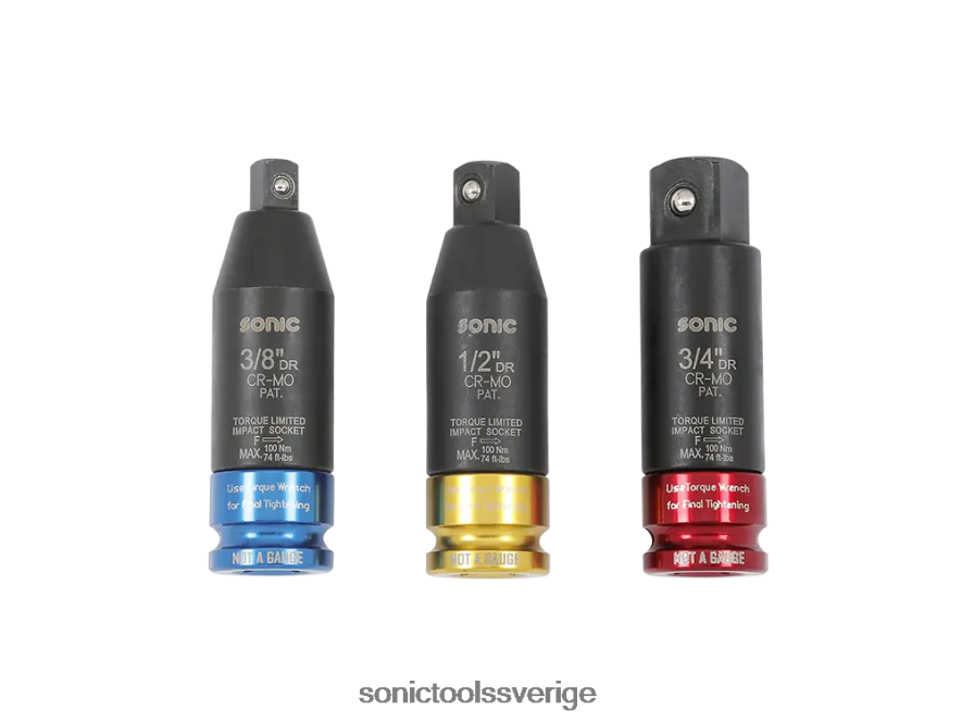 Sonic vridmomentslagsadapterset 1/2" 3-st N2VNX593 senast