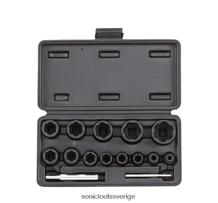 Sonic spiralsockelset 1/4"& 1/2" 15-st. N2VNX698 klassisk